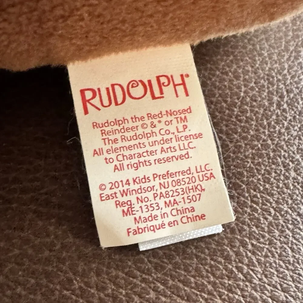 Sold! Kids Preferred RUDOLPH the Red Nosed Reindeer Sitting Plush Scarf 50 Years